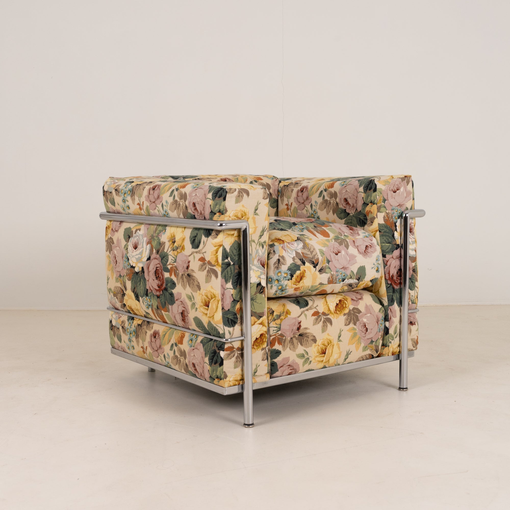 Cassina LC2 Armchair – Floral Upholstery