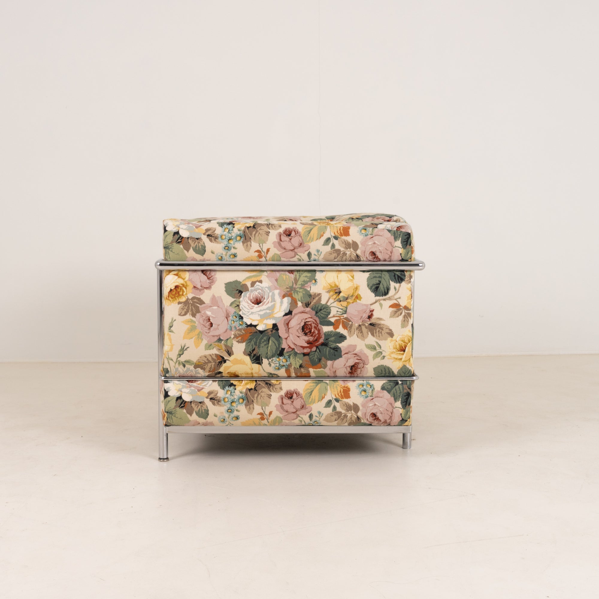 Cassina LC2 Armchair – Floral Upholstery