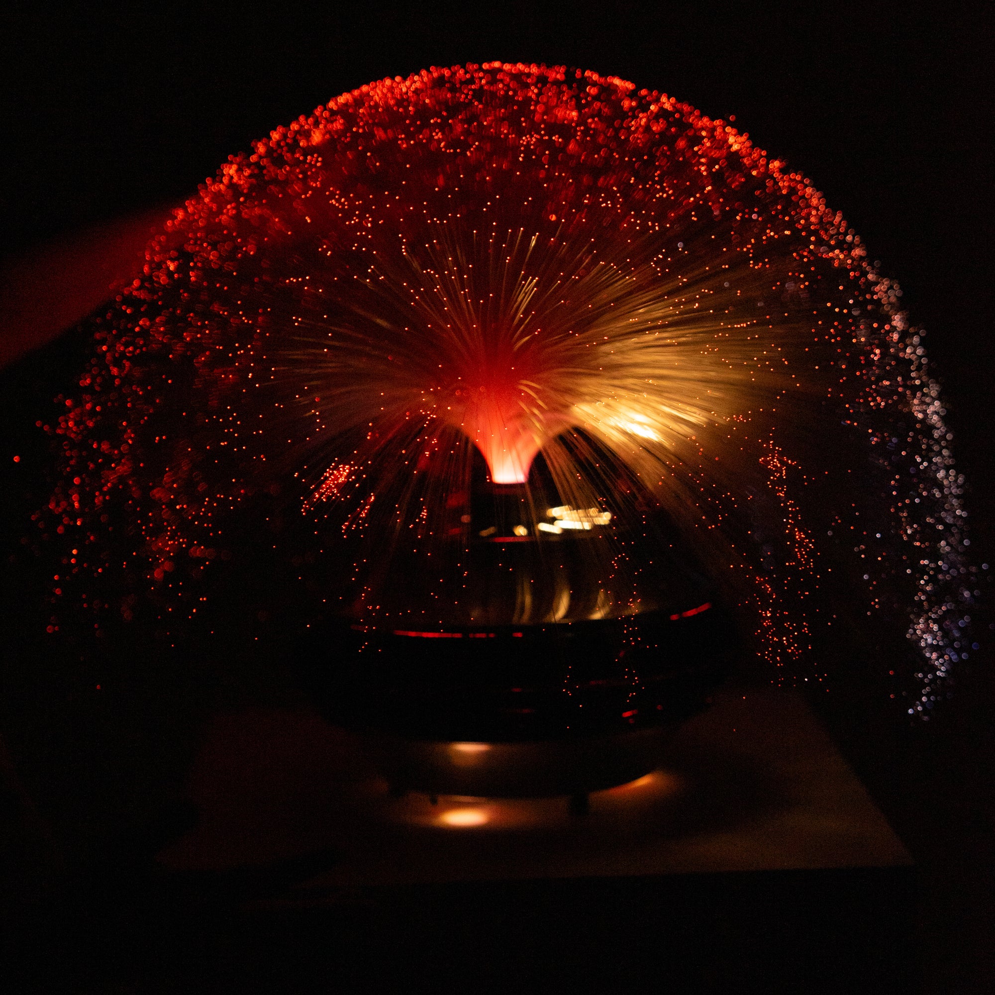 Vintage Space Age Fiber Optic Table Lamp
