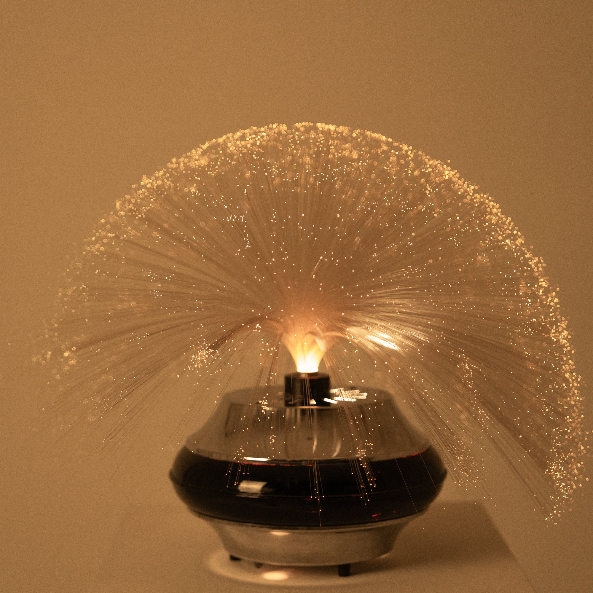 Vintage Space Age Fiber Optic Table Lamp