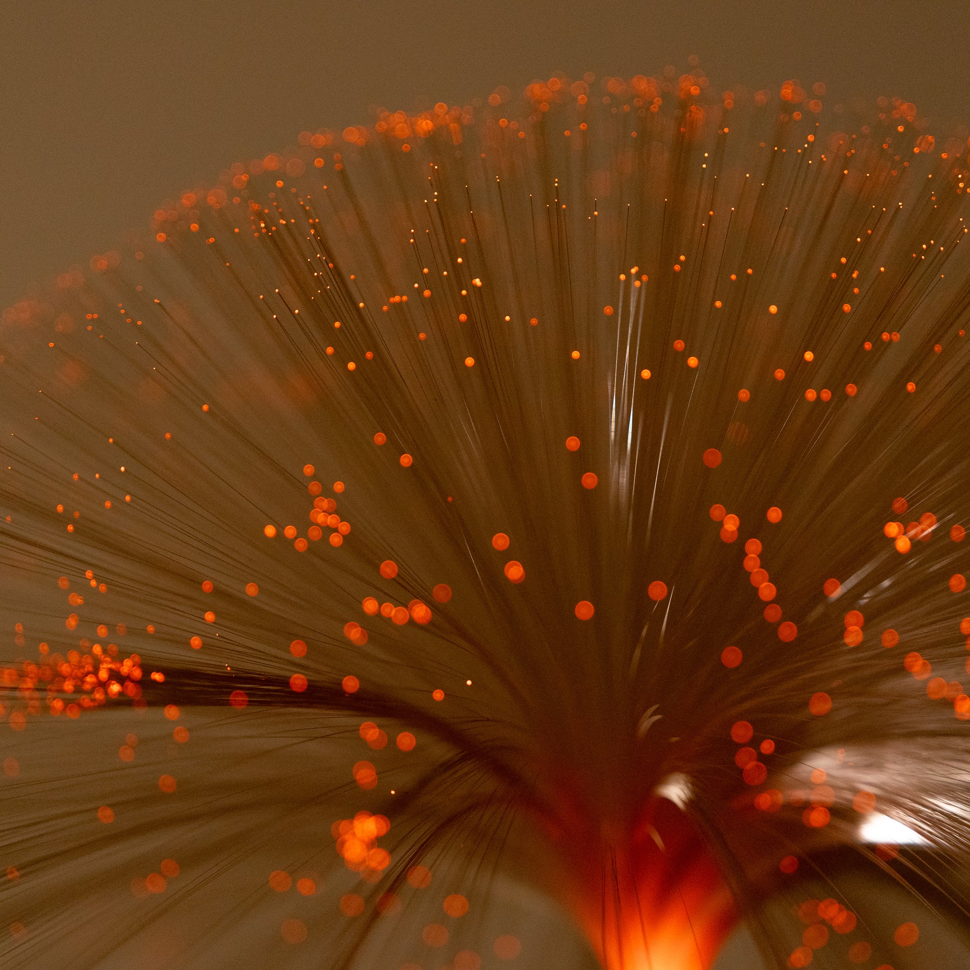 Vintage Space Age Fiber Optic Table Lamp