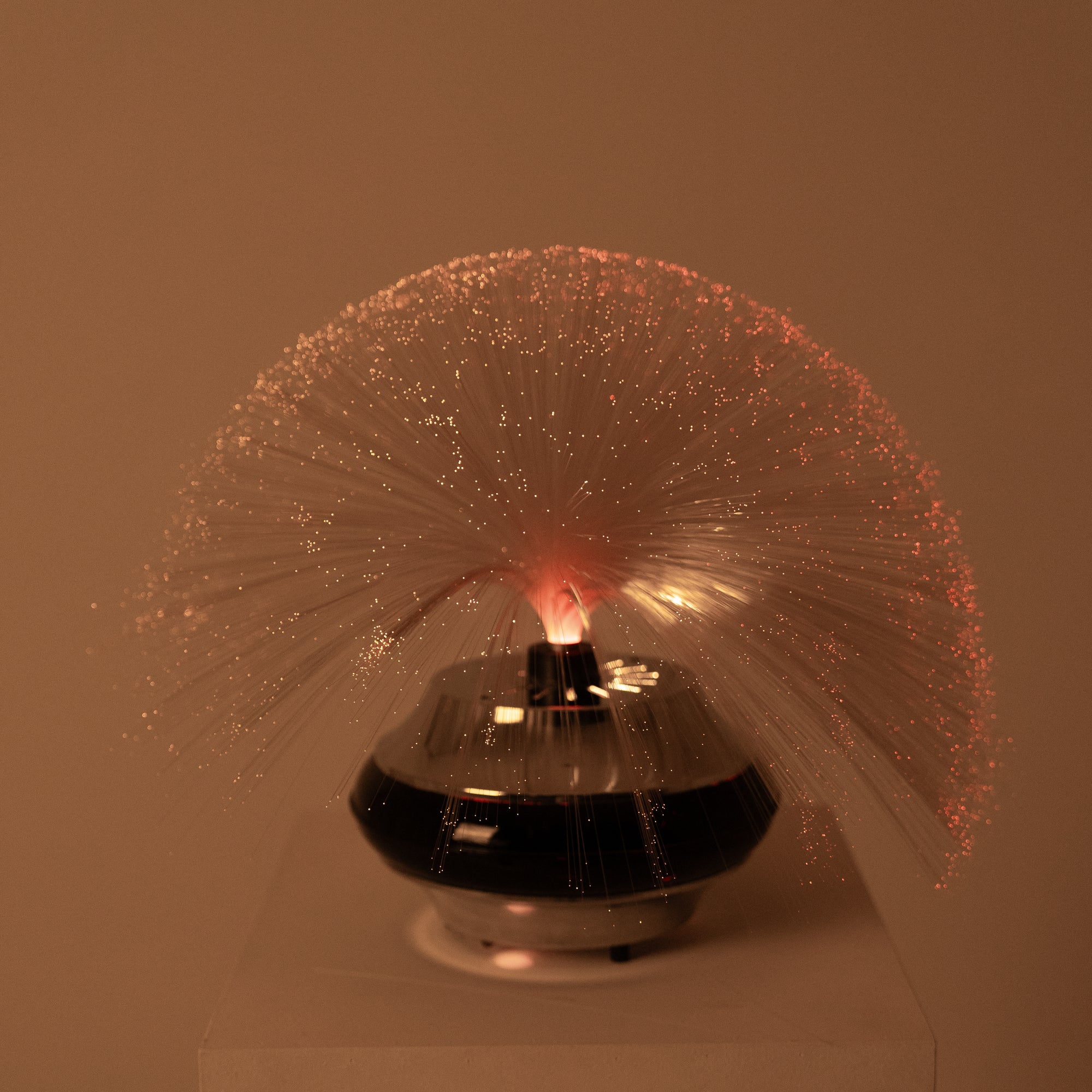 Vintage Space Age Fiber Optic Table Lamp