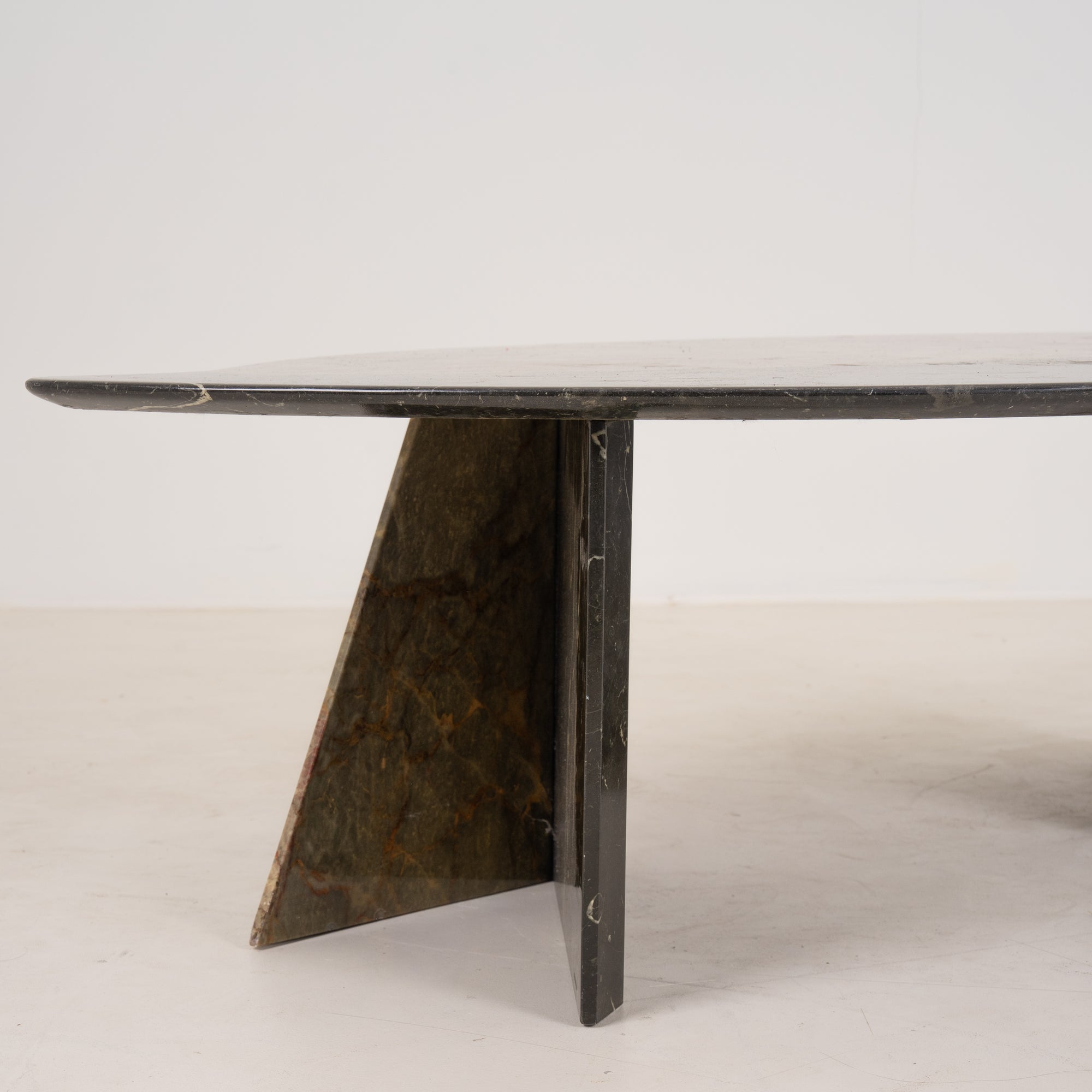 Sculptural Postmodern Marble Coffee Table