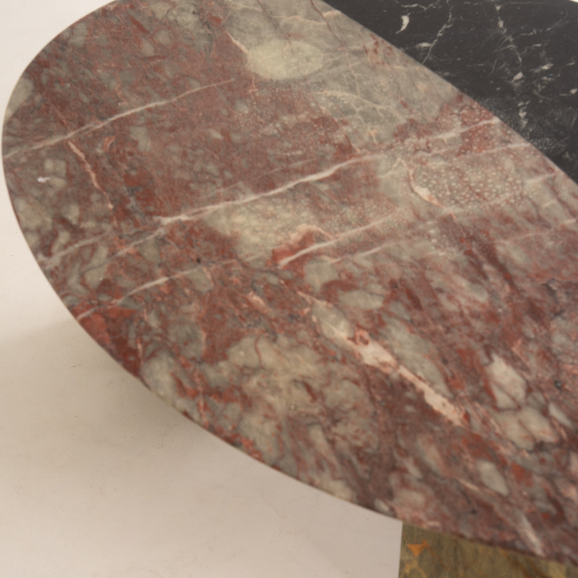 Sculptural Postmodern Marble Coffee Table