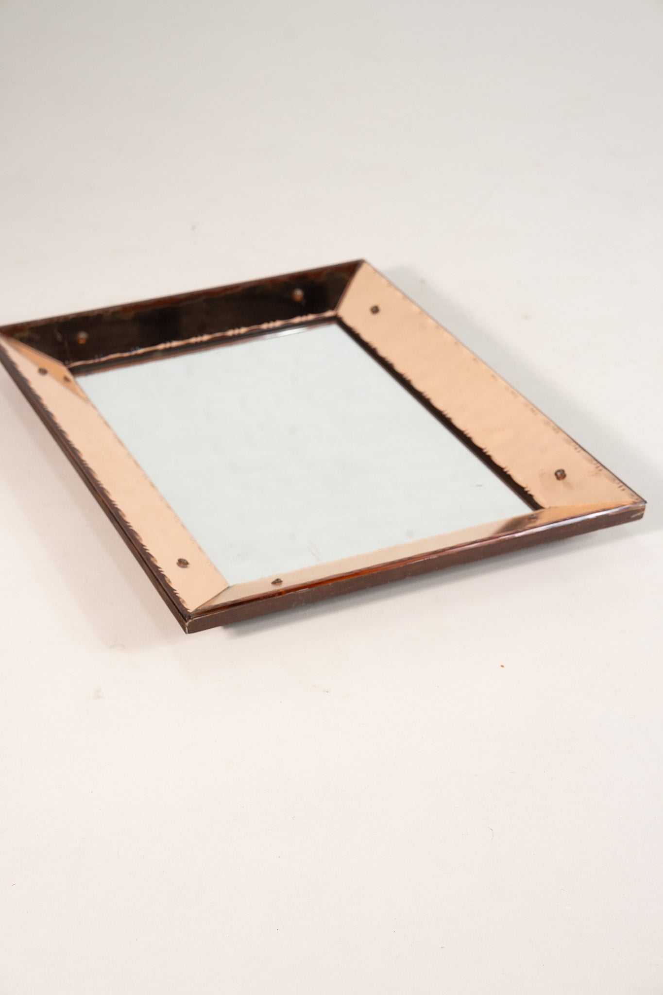 VOLLEDIG GLAS ROZE SPIEGEL 