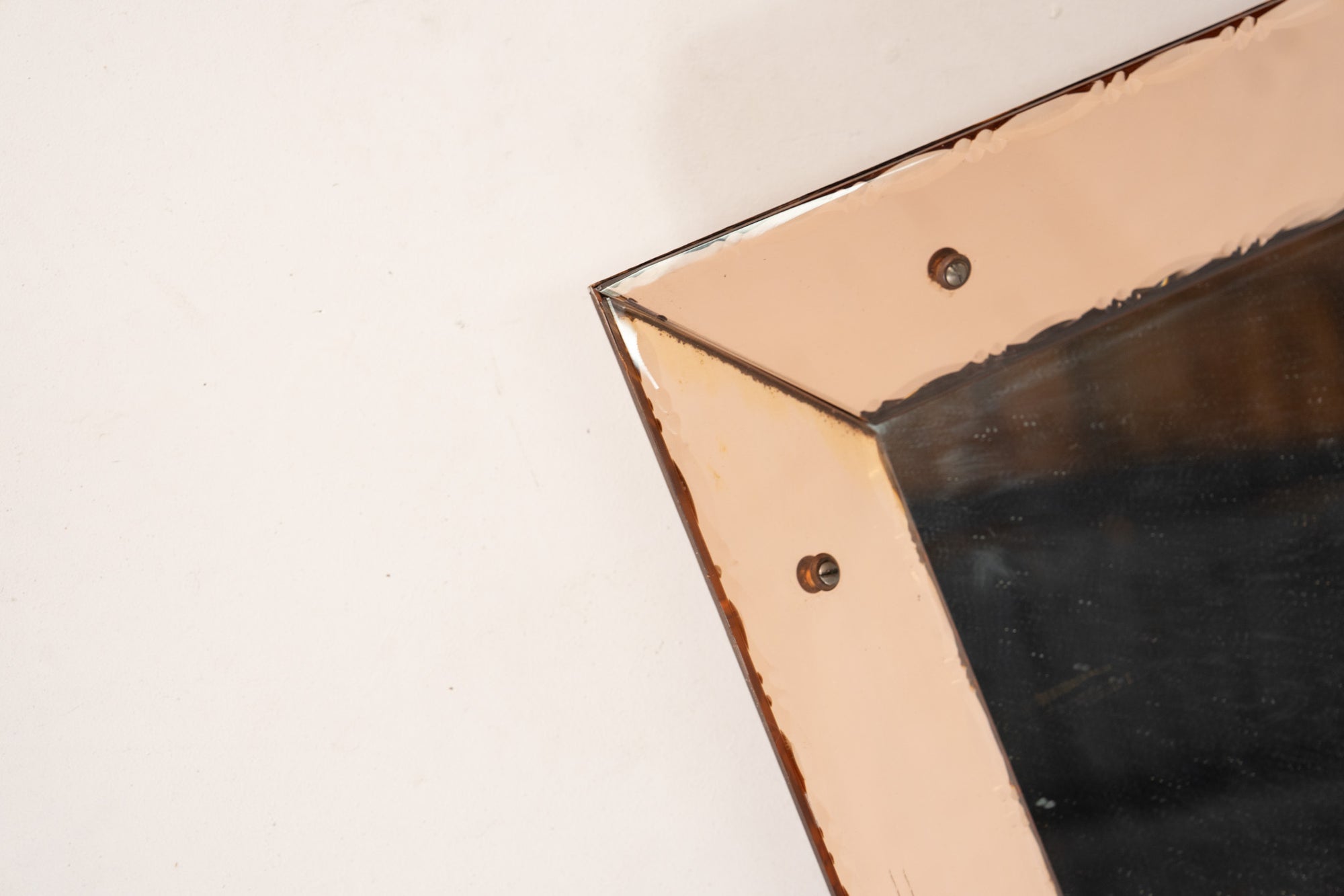 VOLLEDIG GLAS ROZE SPIEGEL 