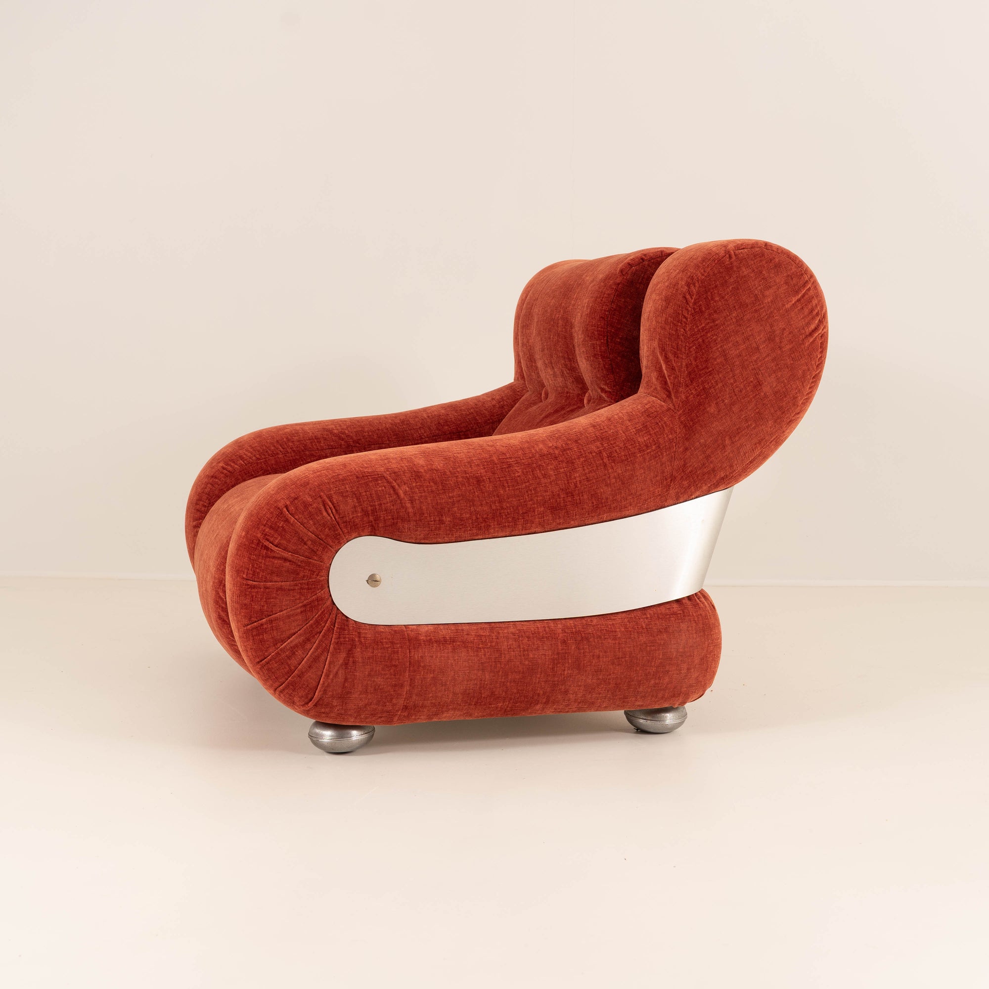 1970s ITALIAN DESIGN ARMCHAIRS – NEWLY REUPHOLSTERED