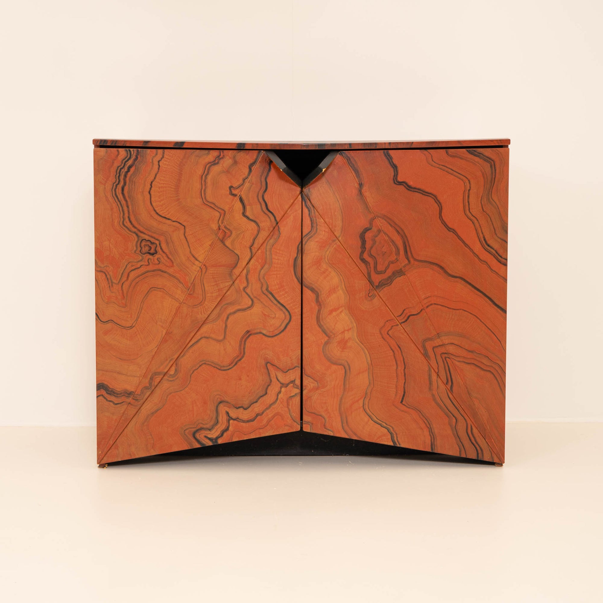 Beautiful Hand-Painted Asian Cabinet