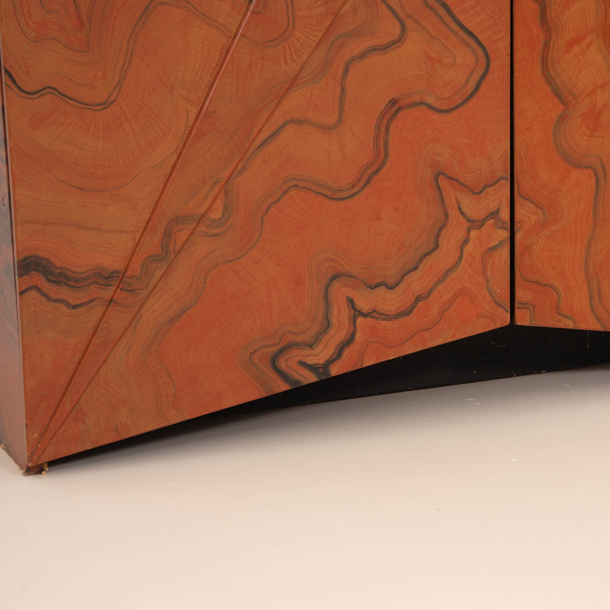 Beautiful Hand-Painted Asian Cabinet