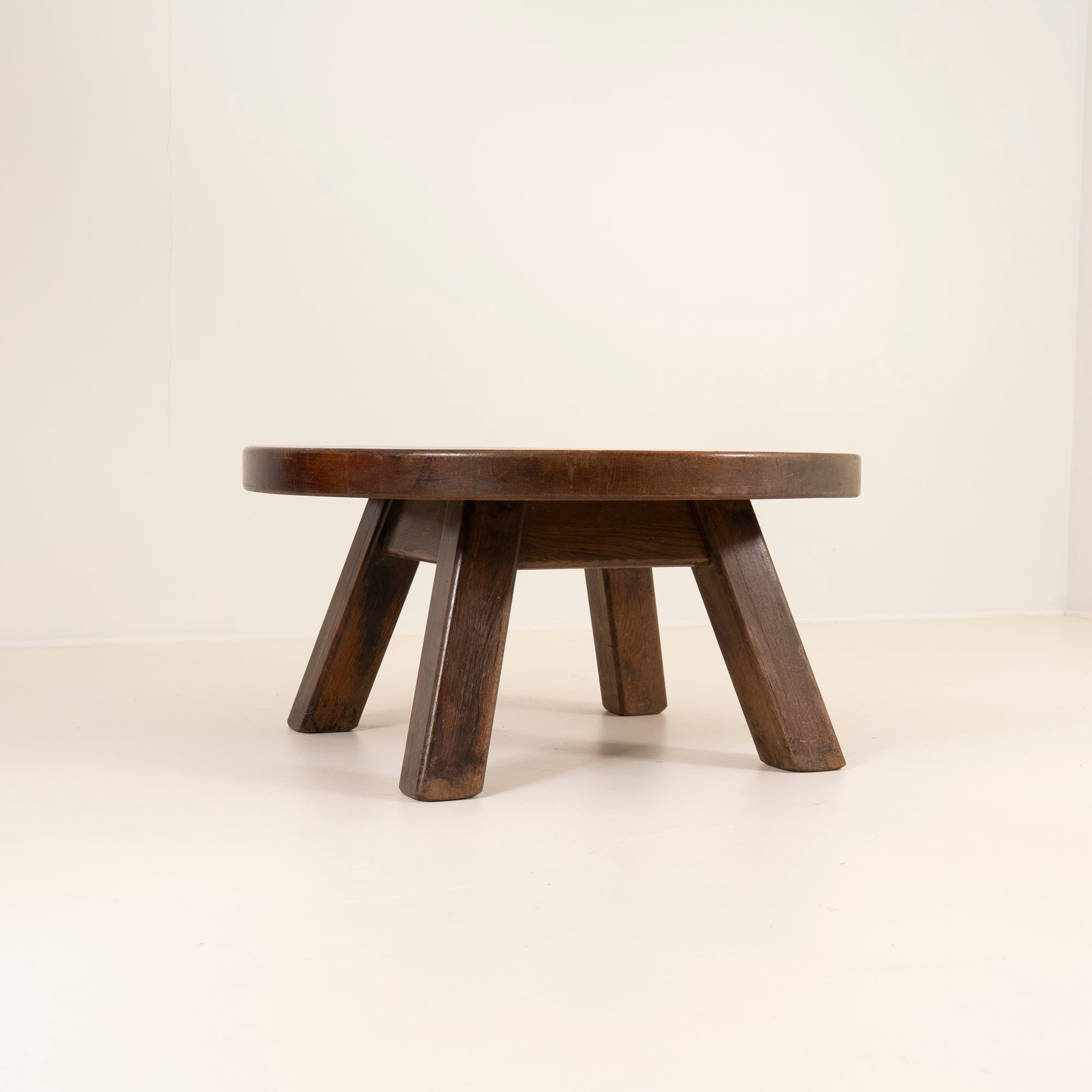 Brutalist Coffee Table – Solid Wood