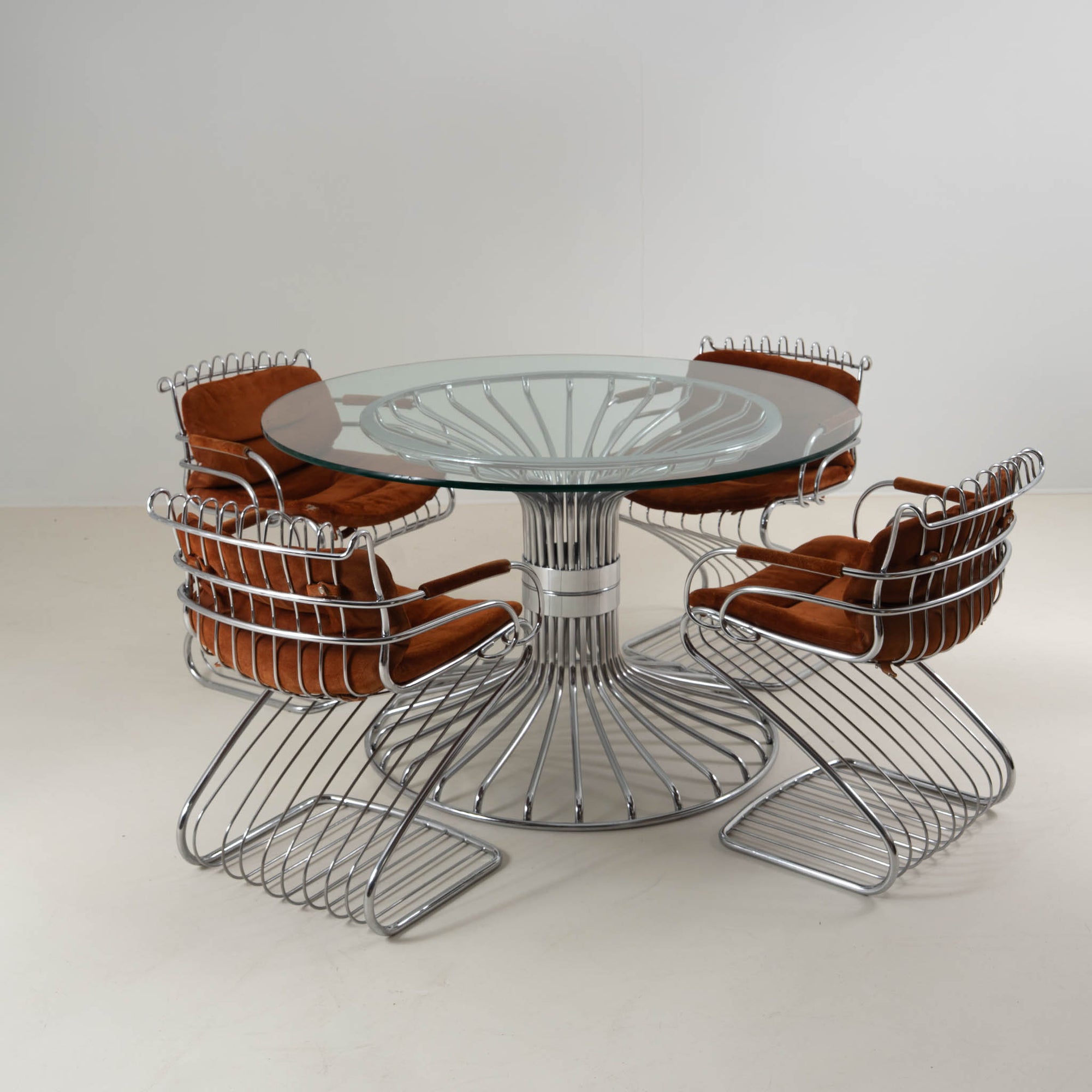 Dining Set Attributed to Gastone Rinaldi for Rima, Italy