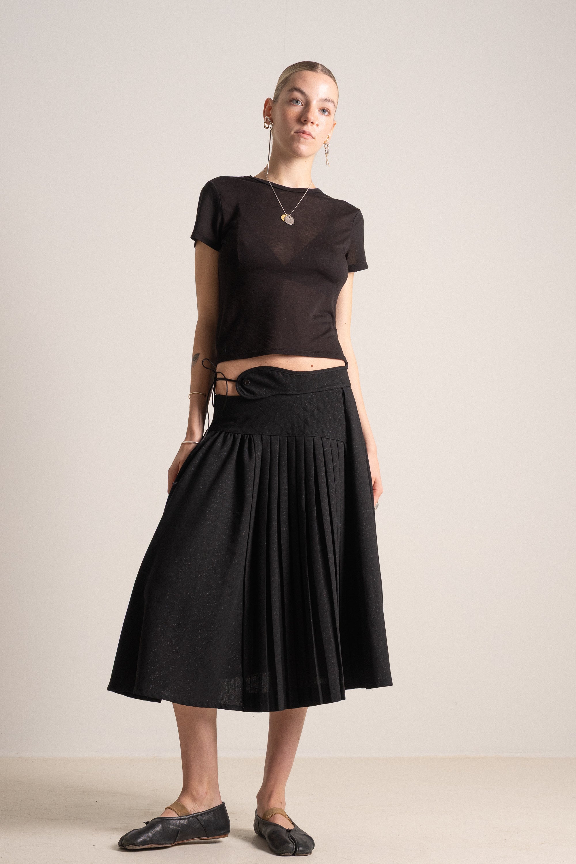Early 2000s Bruno Pieters Pleated Skirt