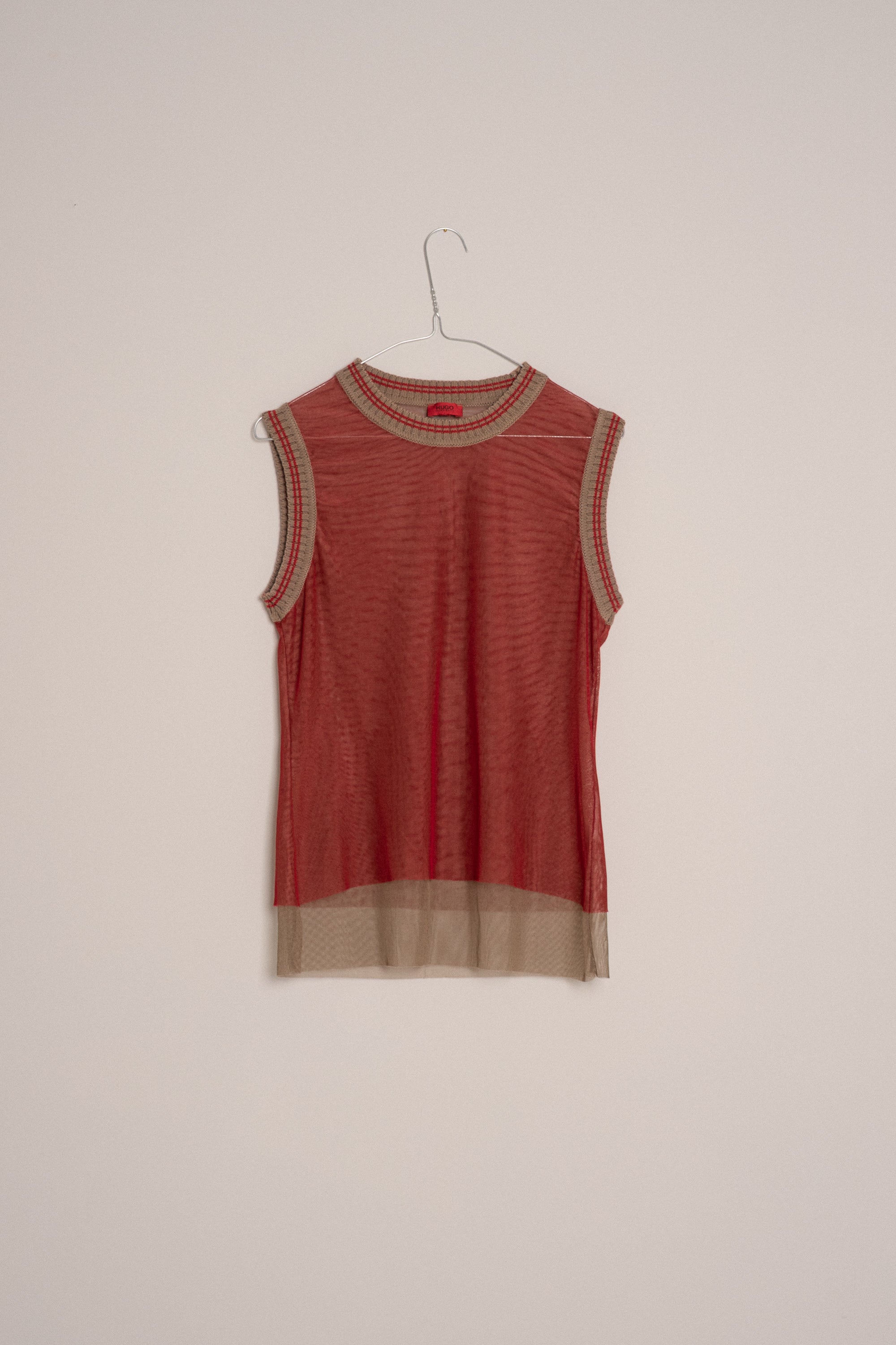 HUGO Mesh Sleeveless Top size 36