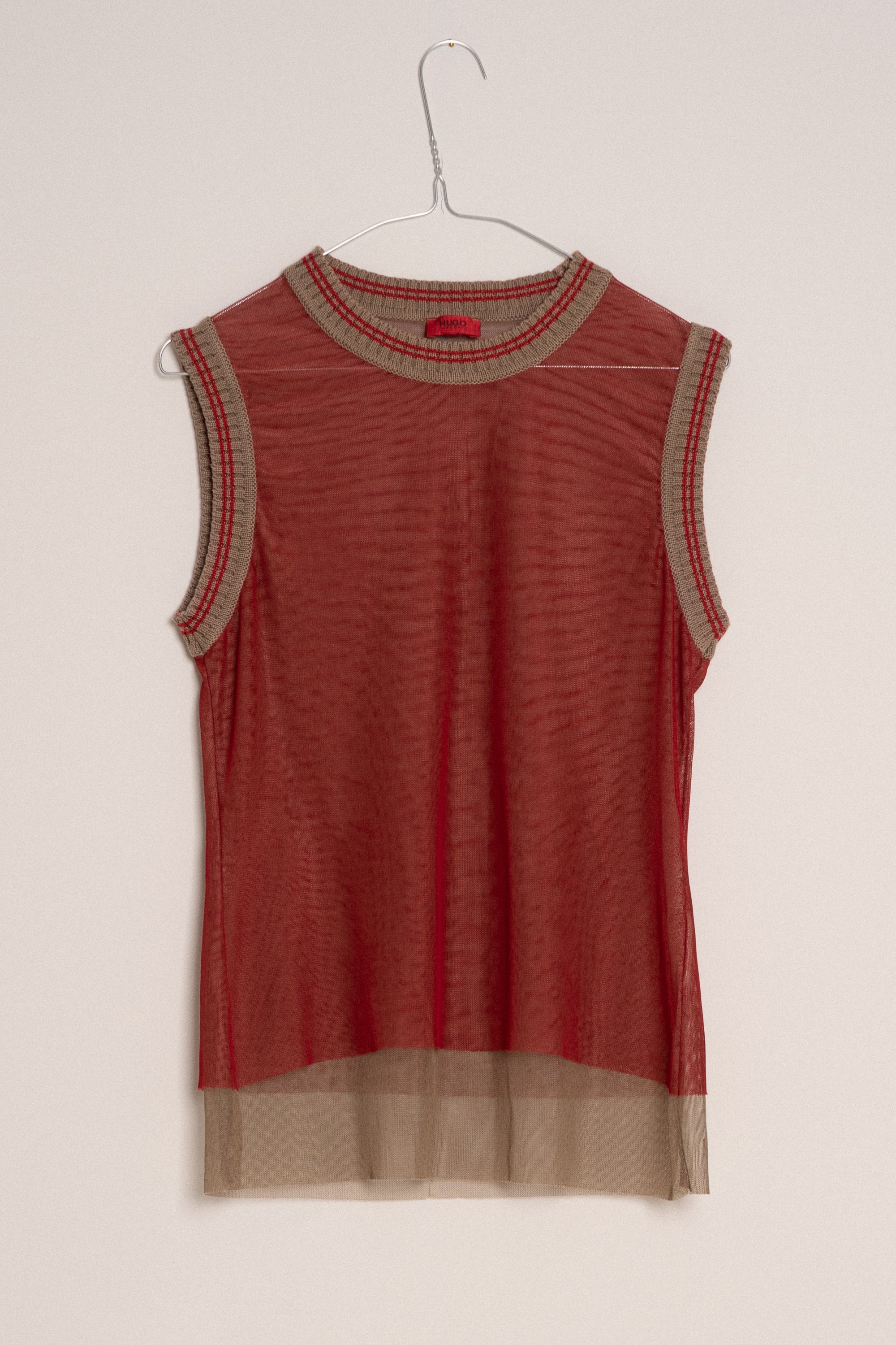 HUGO Mesh Sleeveless Top size 36