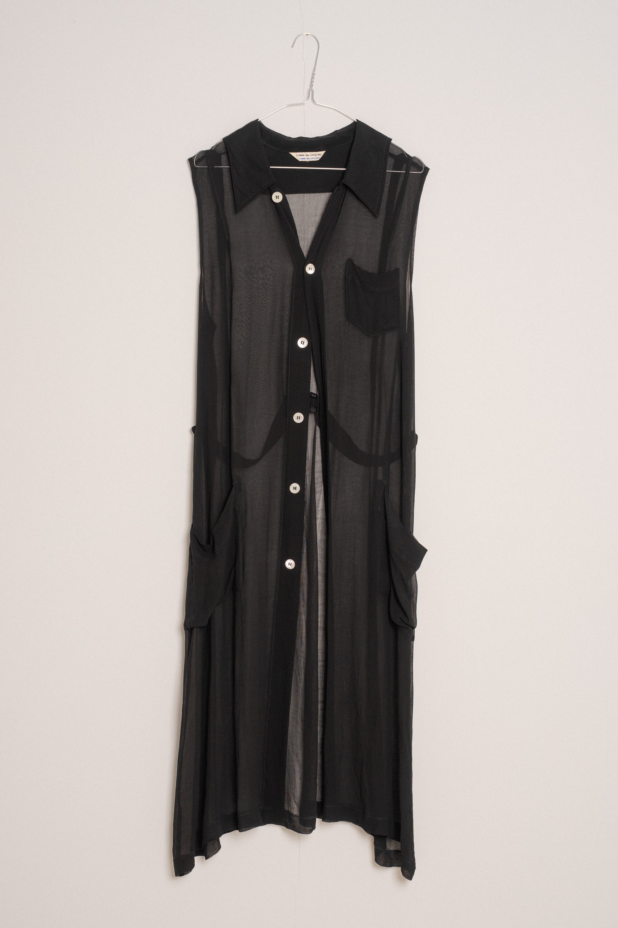 Comme des Garçons Sheer Shirt Dress size 36