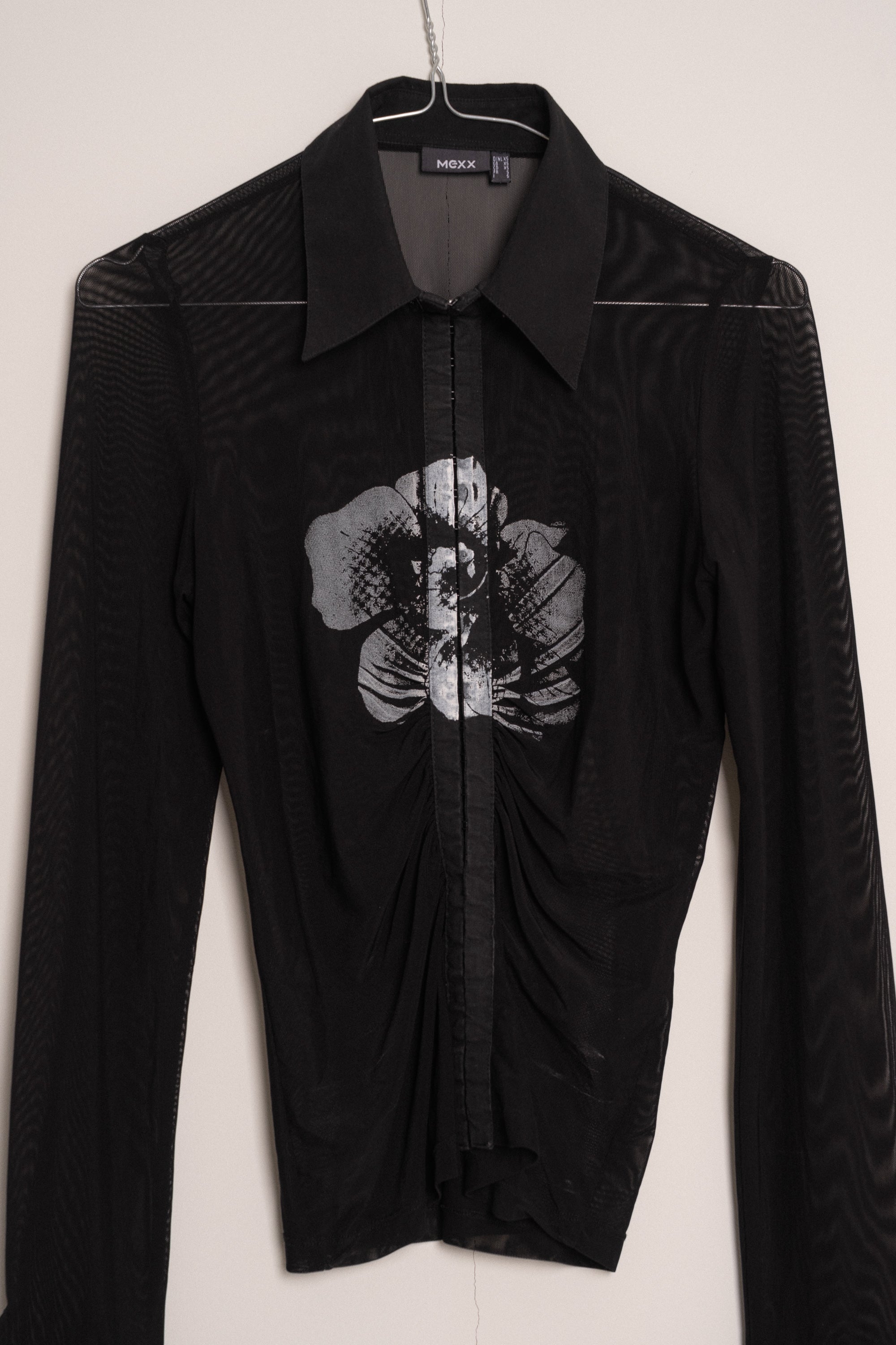 MEXX Mesh Printed Top — Size XS