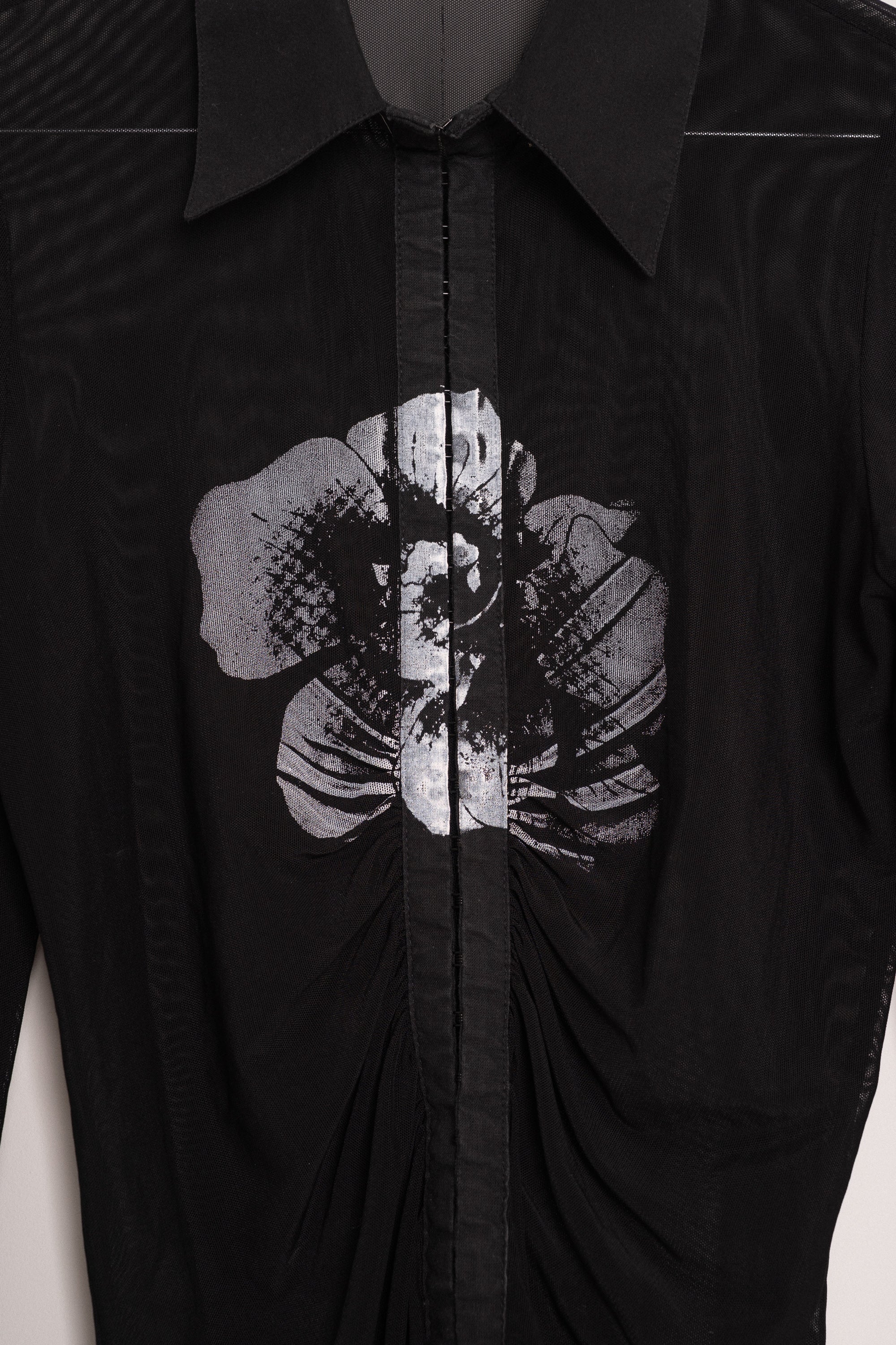 MEXX Mesh Printed Top — Size XS