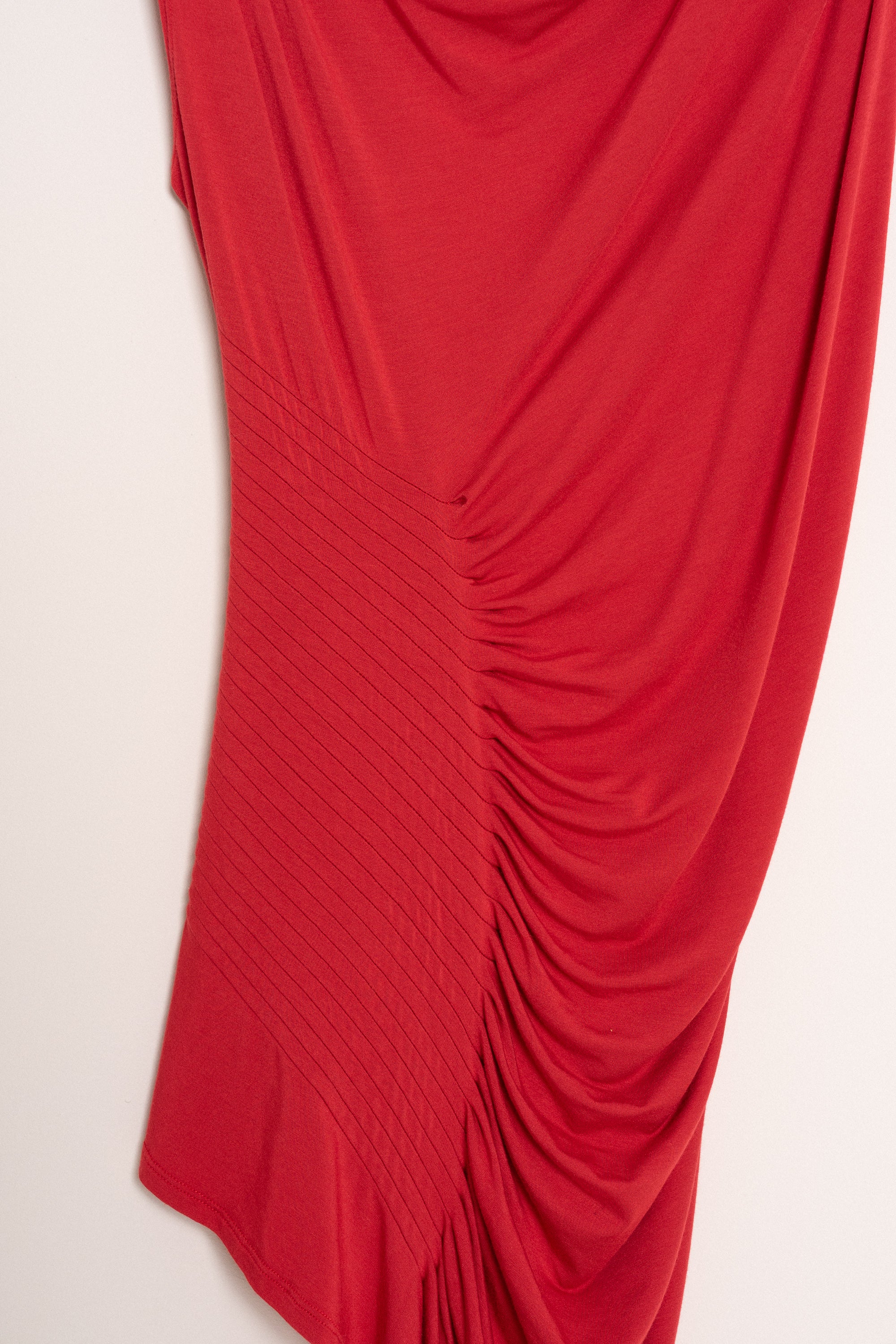 Draped Red Top — Size 36