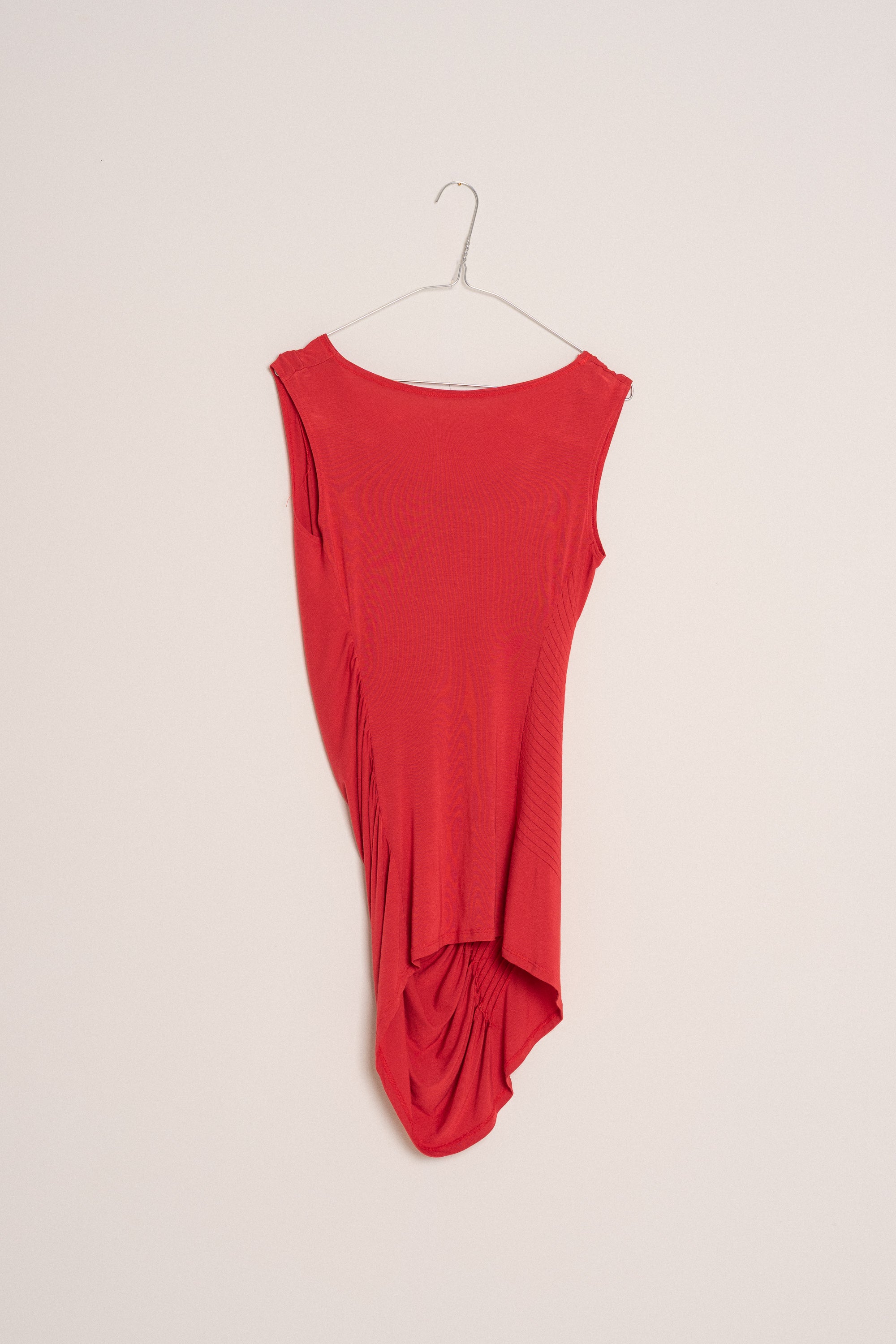 Draped Red Top — Size 36