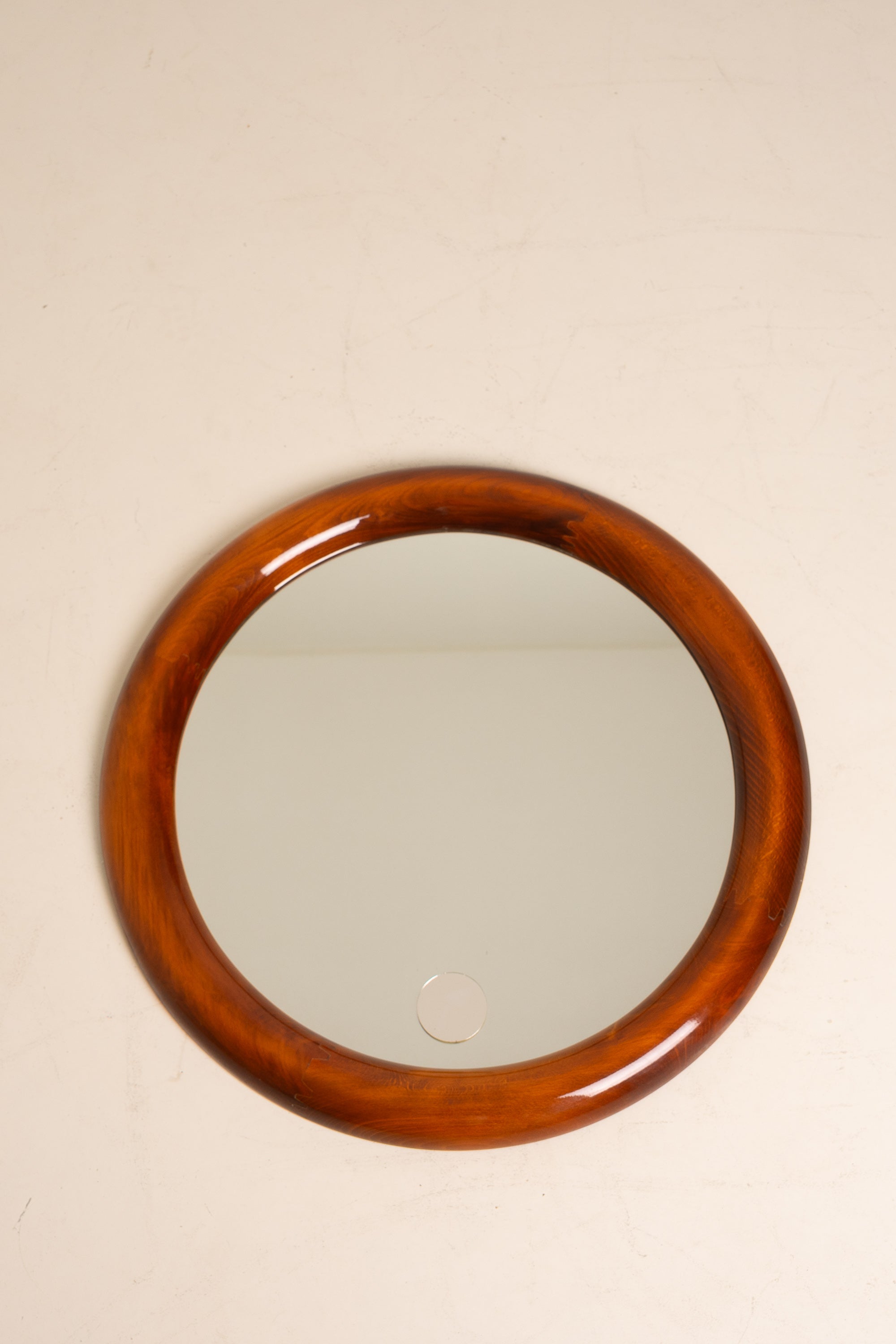Italian Mid-Century Round Mirror