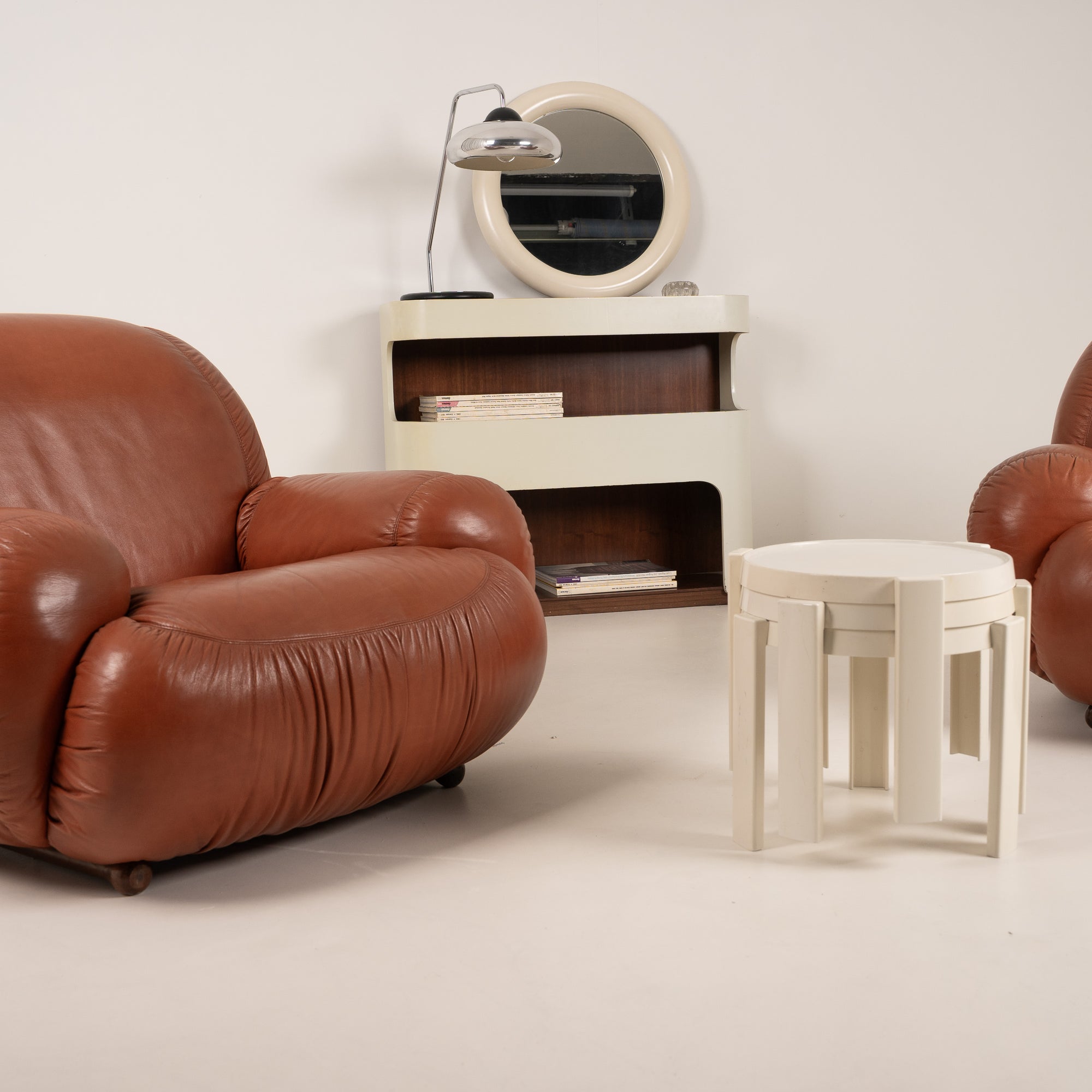 Italian Leather Lounge Chair