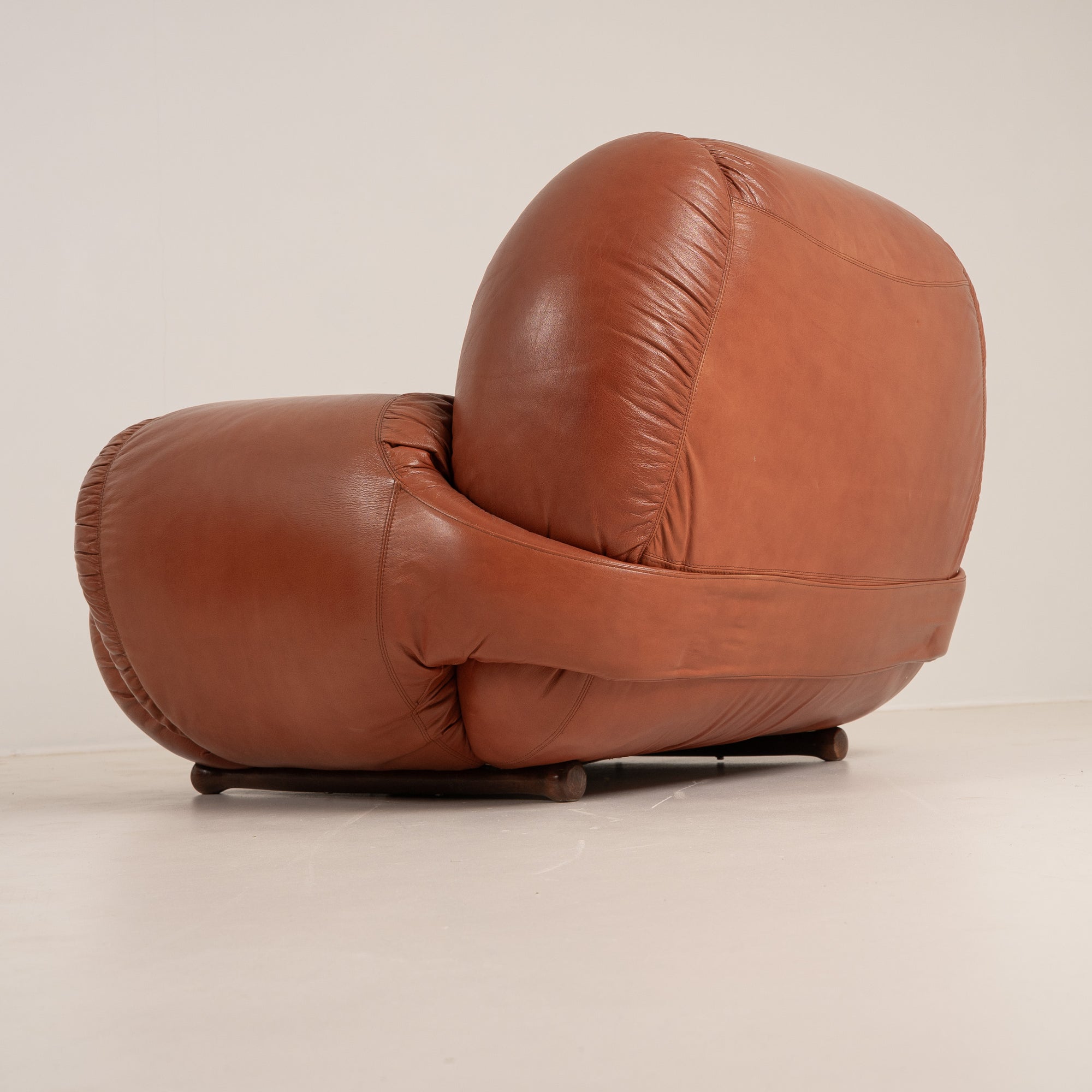 Italian Leather Lounge Chair